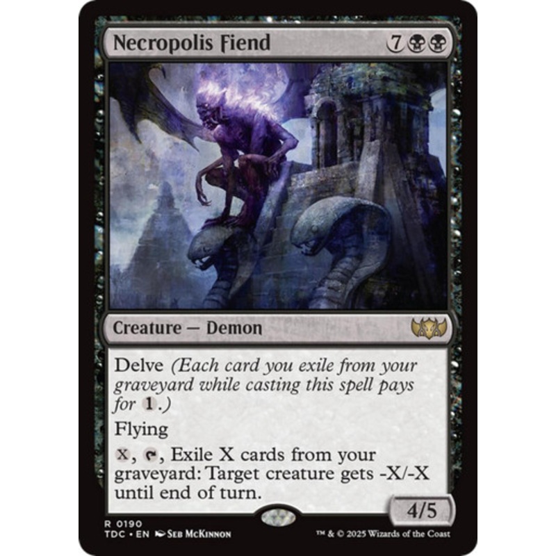 Necropolis Fiend | Tarkir: Dragonstorm Commander