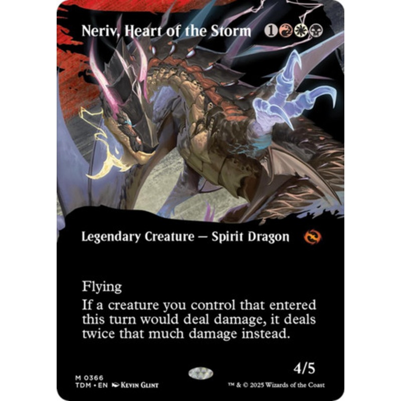 Neriv, Heart of the Storm (Borderless Art) | Tarkir: Dragonstorm