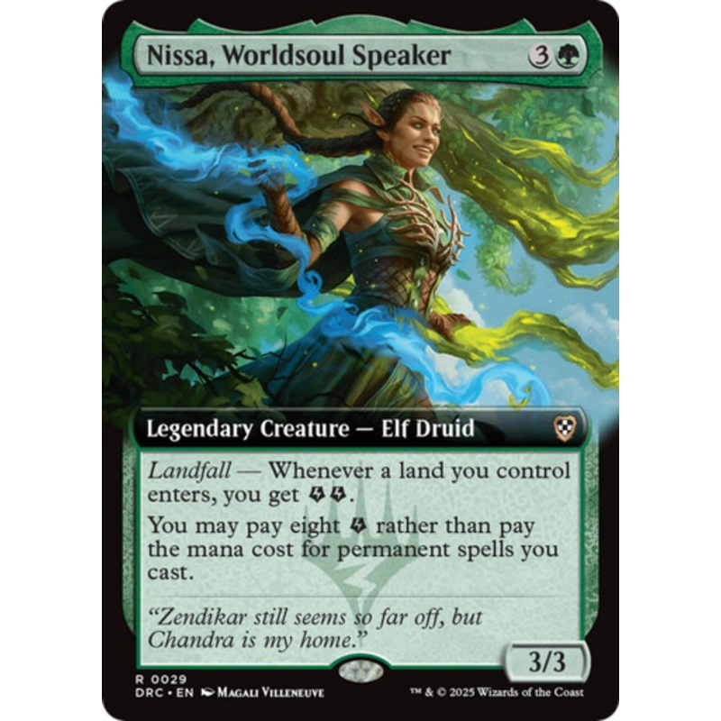 Nissa, Worldsoul Speaker (Extended Art) | Aetherdrift Commander