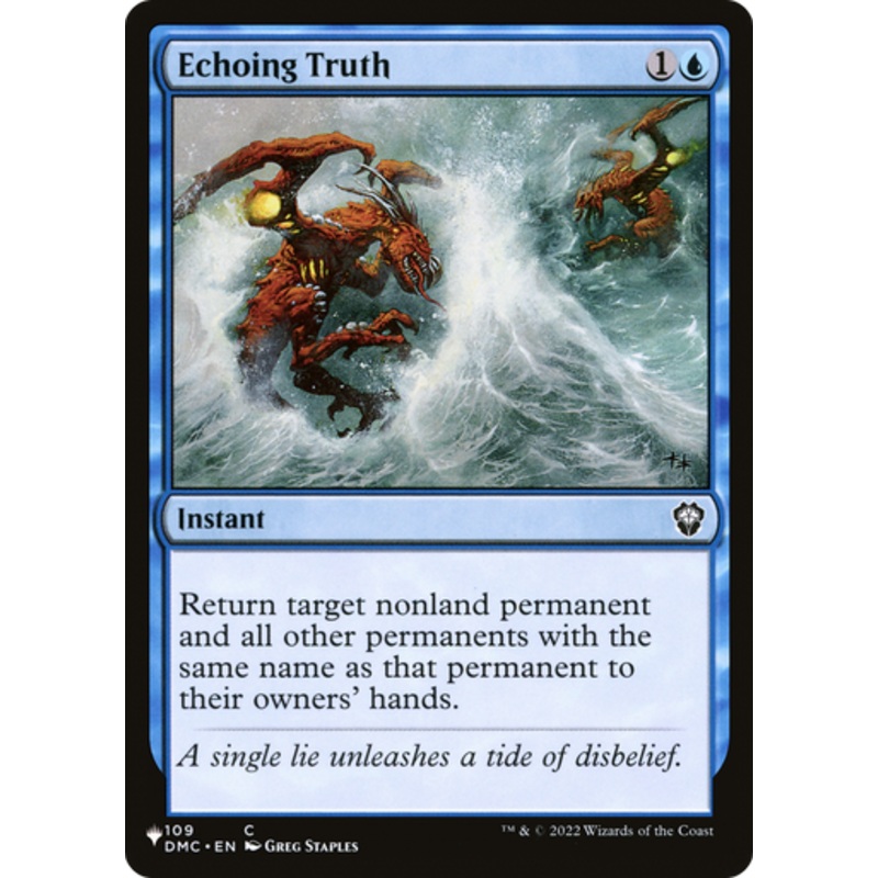 Echoing Truth (The List Reprint) | Dominaria United Commander