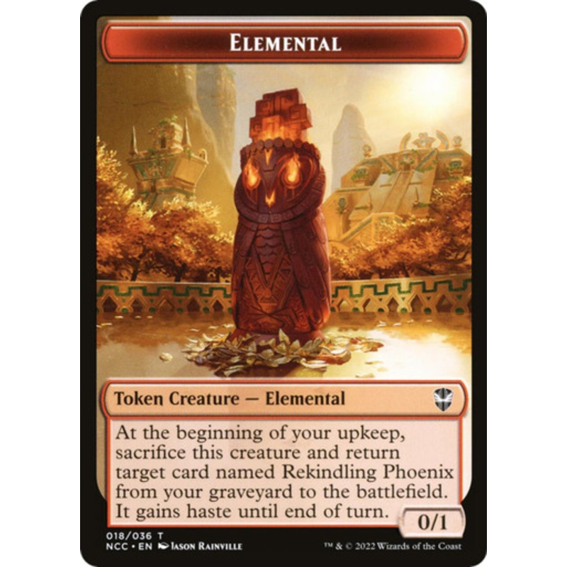 New Capenna Commander – Elemental (#18) Token | Streets of New Capenna Commander