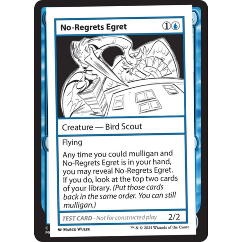 No-Regrets Egret (Playtest Card – Mystery Booster 2) | Mystery Booster 2