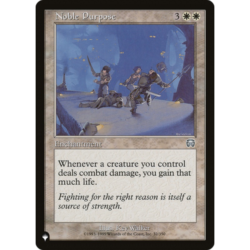 Noble Purpose (The List Reprint) | Mercadian Masques