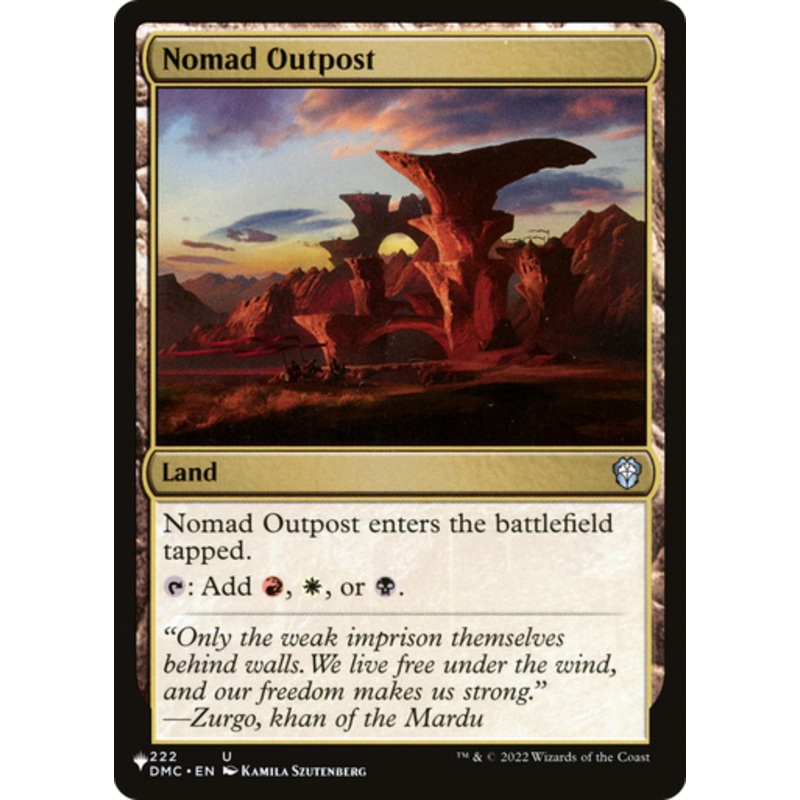 Nomad Outpost (The List Reprint) | Dominaria United Commander