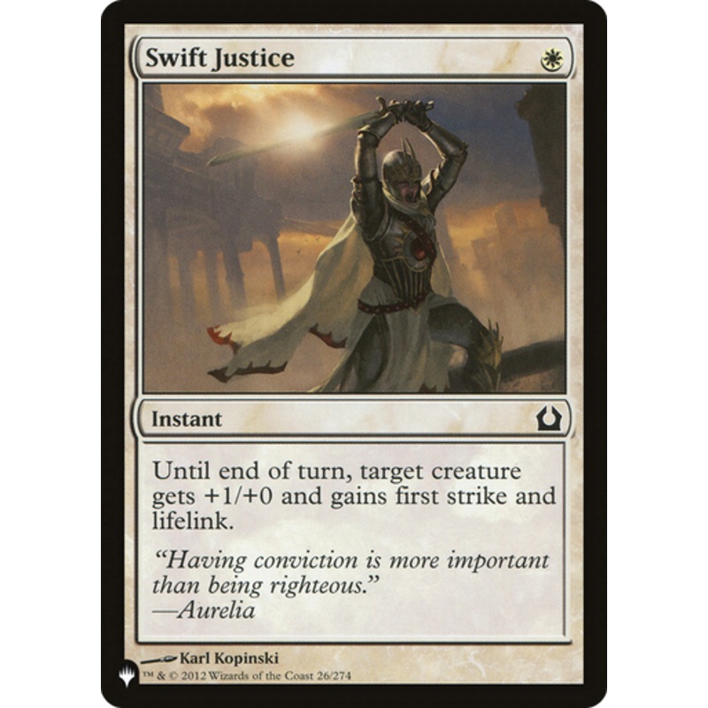 Swift Justice (The List Reprint) | Return to Ravnica
