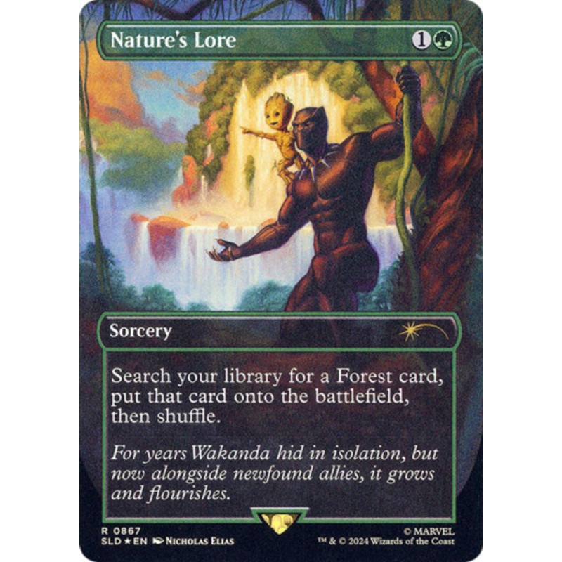 Nature’s Lore (Borderless Foil) (Secret Lair – Marvel’s Black Panther) | Secret Lair Drops