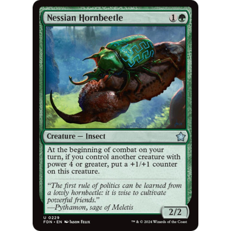Nessian Hornbeetle (Foil) | Foundations