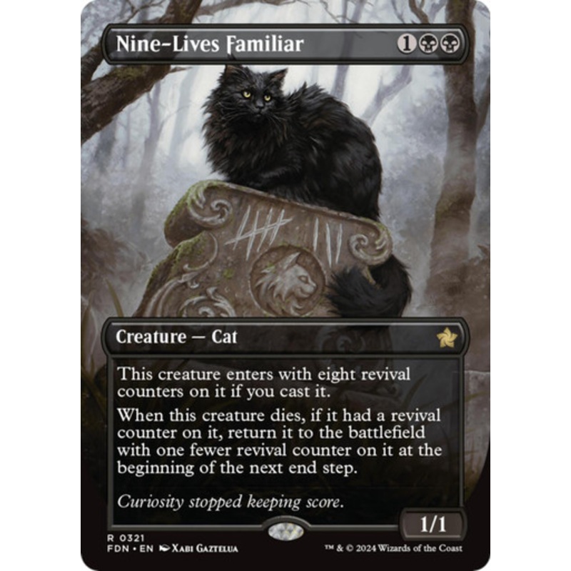 Nine-Lives Familiar (Borderless Art) | Foundations
