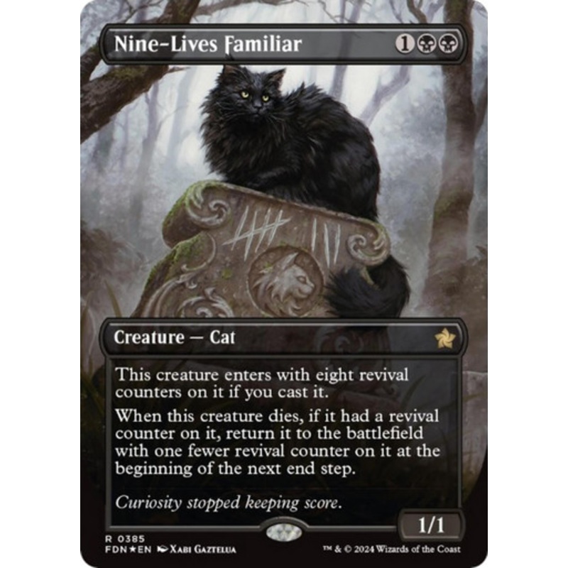 Nine-Lives Familiar (Borderless Mana Foil) | Foundations
