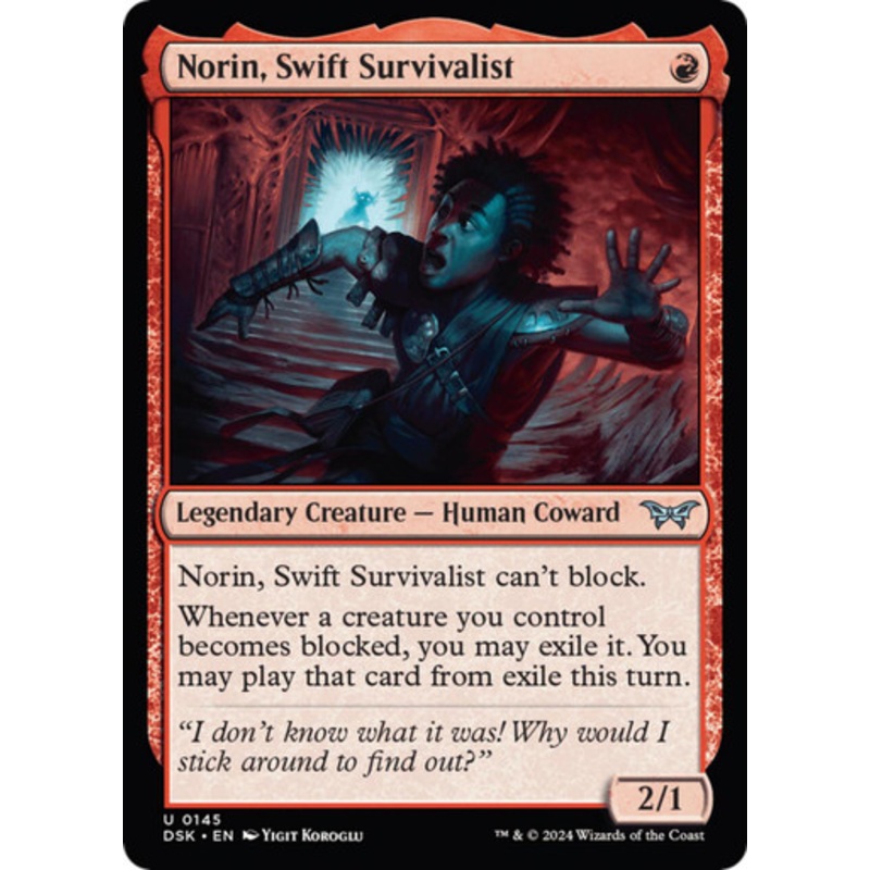 Norin, Swift Survivalist (#143) | Duskmourn: House of Horror