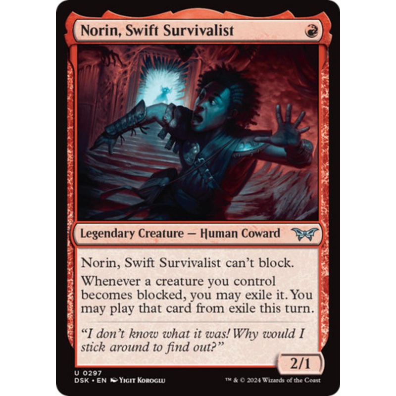 Norin, Swift Survivalist (#297) | Duskmourn: House of Horror