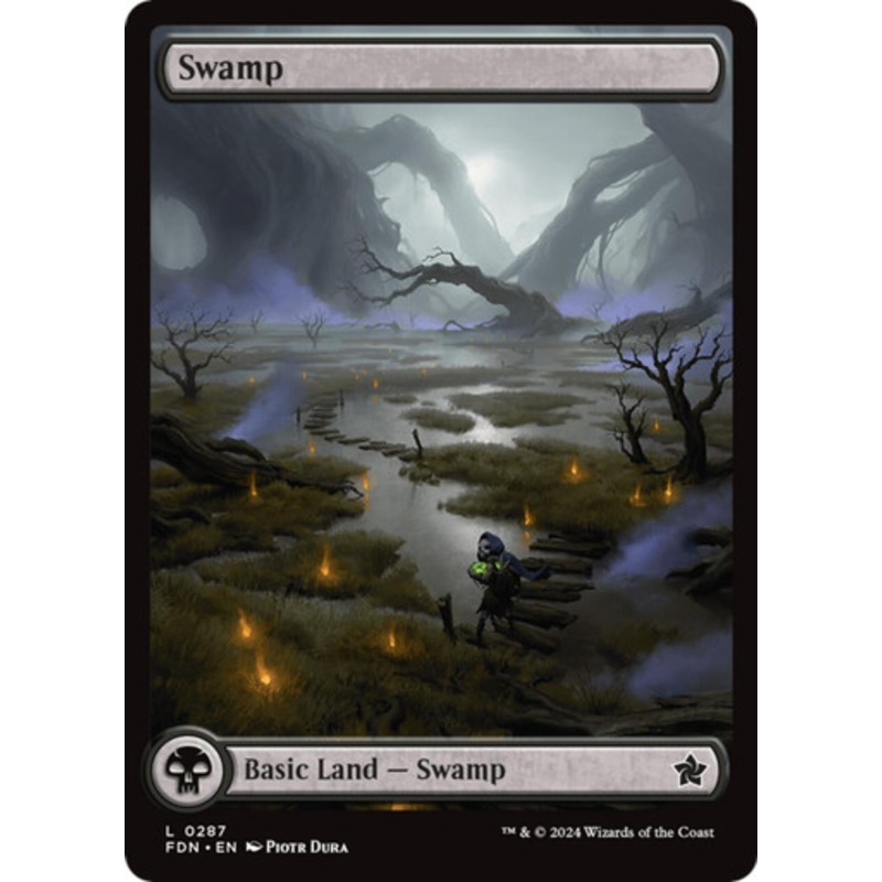 Swamp (#287) (Full Art) | Foundations