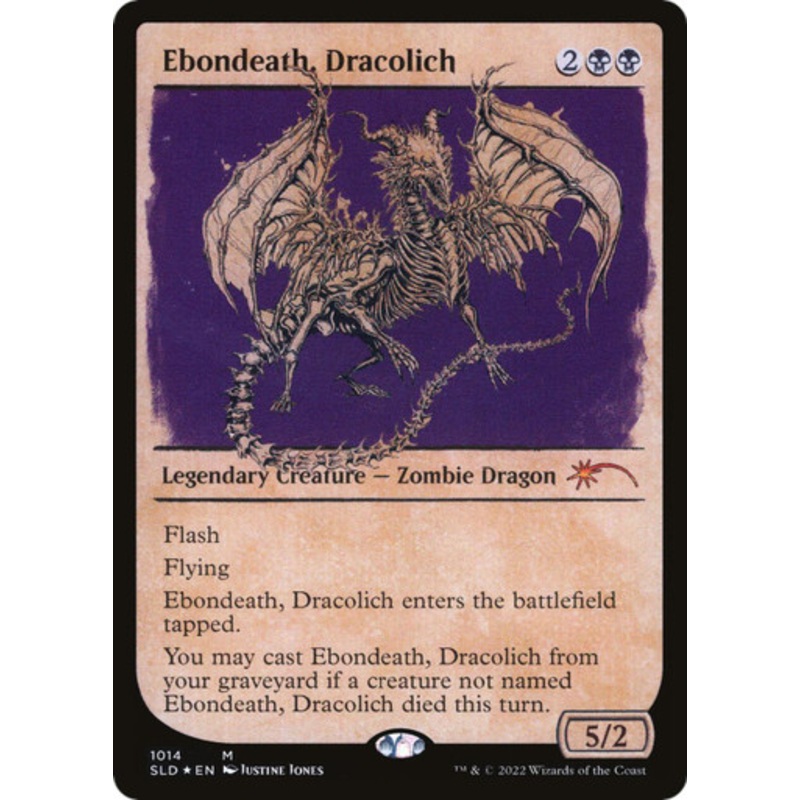 Ebondeath, Dracolich (Foil) (Secret Lair – Here Be Dragons) | Secret Lair Drops