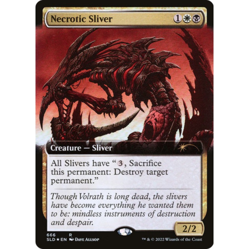 Necrotic Sliver (Foil) (Secret Lair – Surprise Slivers) | Secret Lair Drops