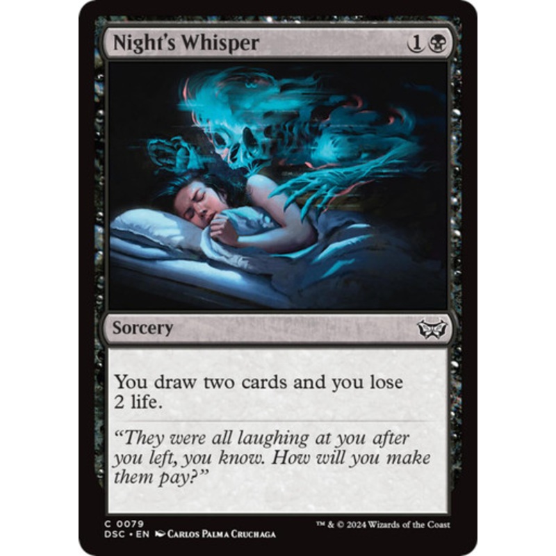 Night’s Whisper | Duskmourn: House of Horror Commander