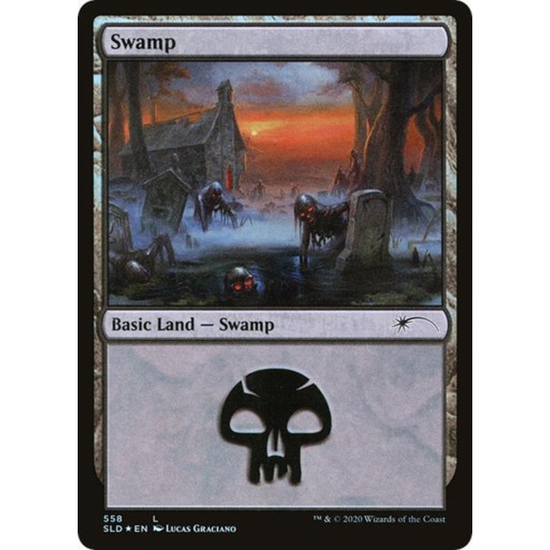 Swamp (Reanimated) (Foil) (Secret Lair – Jumpstart Lands) | Secret Lair Drops