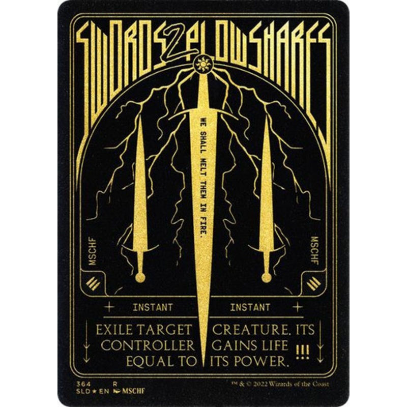 Swords to Plowshares (Etched Foil) (Secret Lair- x MSCHF) | Secret Lair Drops
