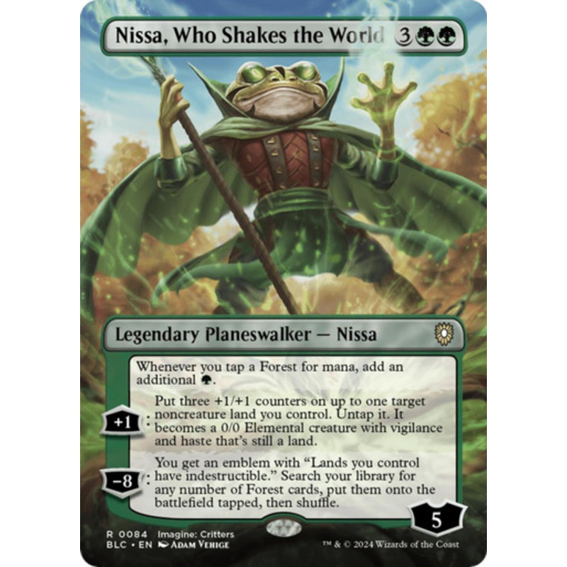 Nissa, Who Shakes the World (Borderless Art)