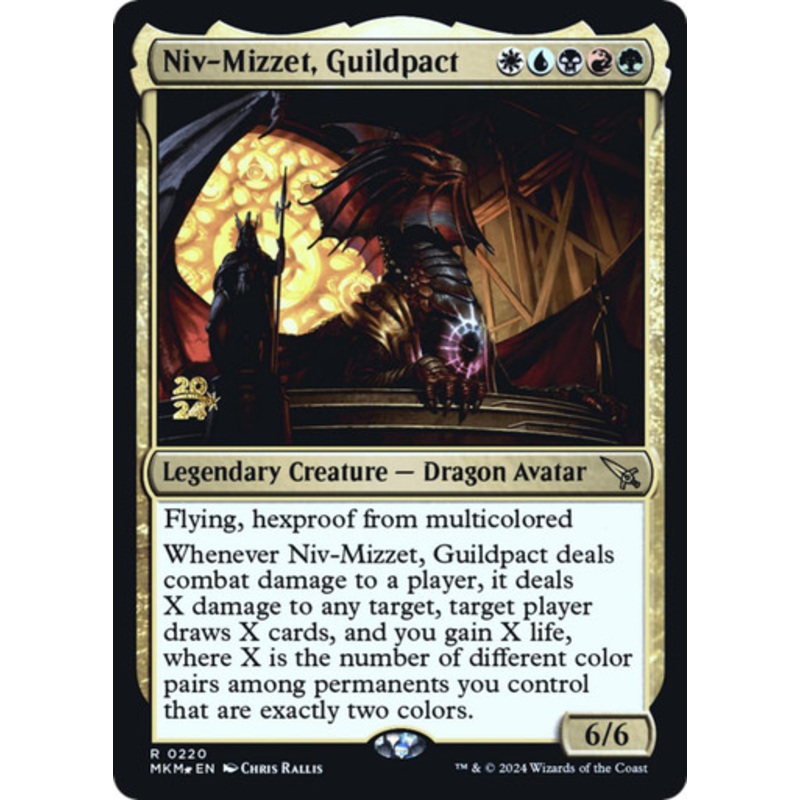 Niv-Mizzet, Guildpact (Prerelease Foil) | Murders at Karlov Manor