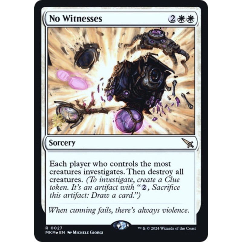 No Witnesses (Prerelease Foil) | Murders at Karlov Manor