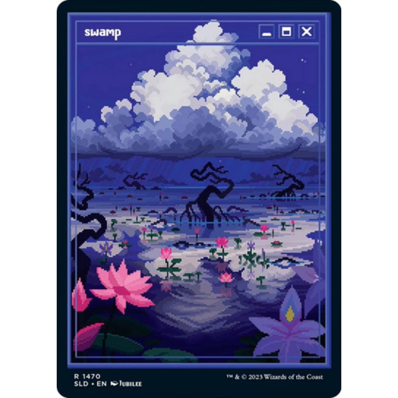 Swamp (Secret Lair – PixelLands_v02.jpg) | Secret Lair Drops