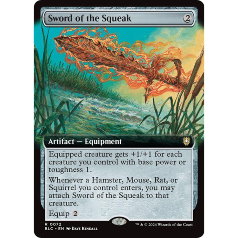 Sword of the Squeak (Extended Art) | Bloomburrow Commander