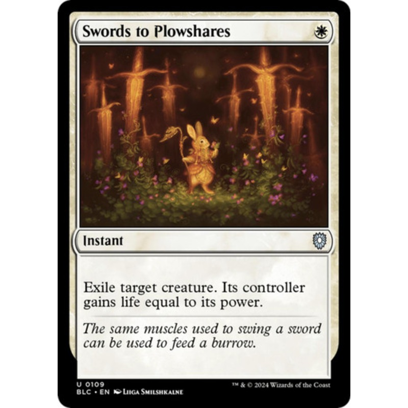 Swords to Plowshares | Bloomburrow Commander