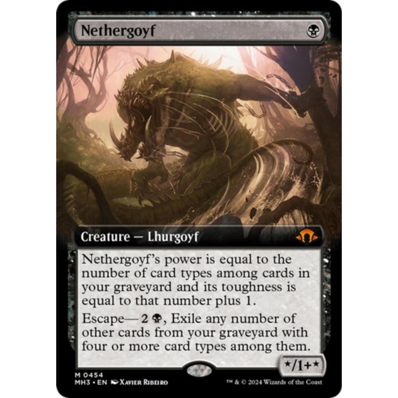 Nethergoyf (Extended Art) (Foil) | Modern Horizons 3