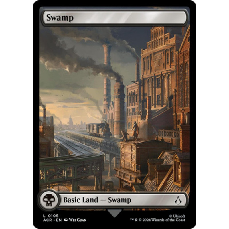 Swamp (#105) (Full Art) (Foil) | Universes Beyond: Assassin’s Creed