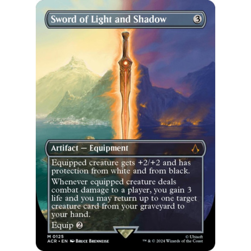 Sword of Light and Shadow (Borderless Art) | Universes Beyond: Assassin’s Creed