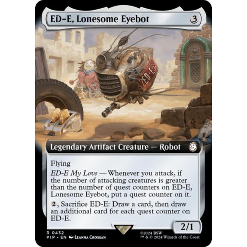 ED-E, Lonesome Eyebot (Extended Art) | Universes Beyond: Fallout