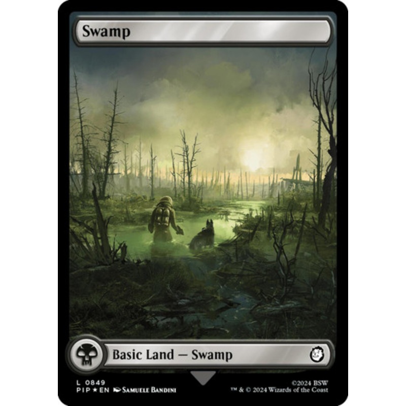 Swamp (#849) (Surge Foil) | Universes Beyond: Fallout