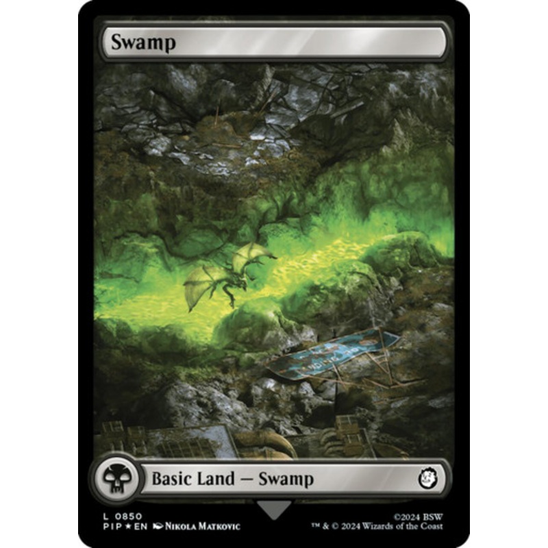 Swamp (#850) (Surge Foil) | Universes Beyond: Fallout