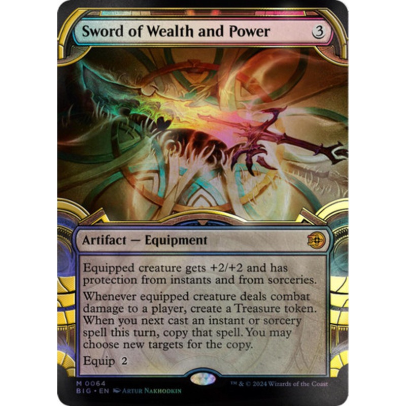 Sword of Wealth and Power (Showcase Raised Foil) | The Big Score