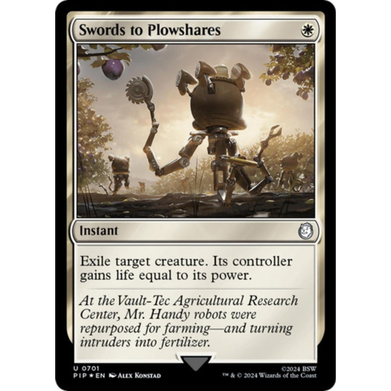 Swords to Plowshares (Surge Foil) | Universes Beyond: Fallout