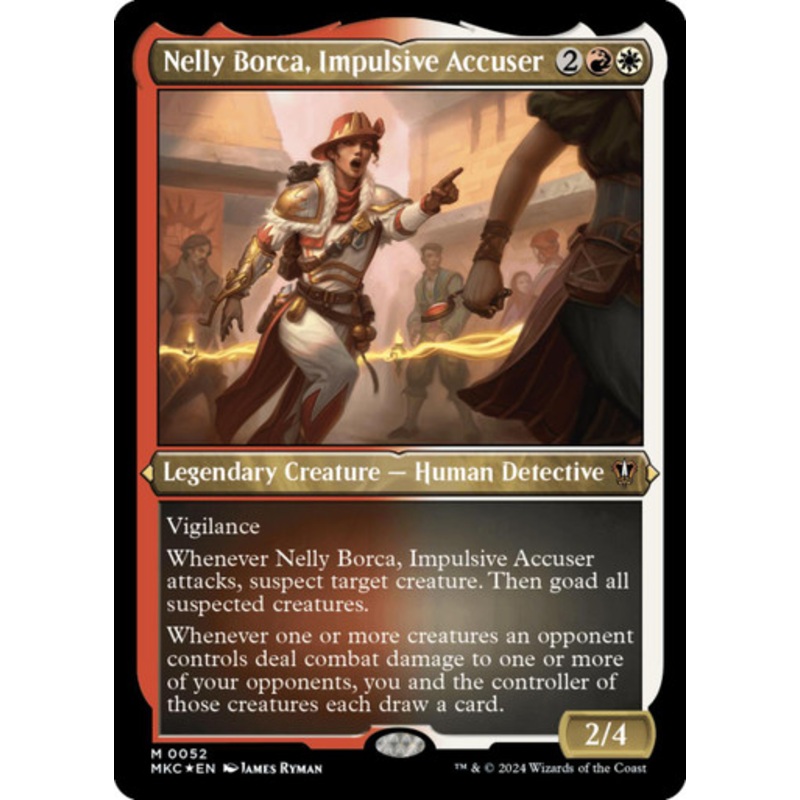 Nelly Borca, Impulsive Accuser (Etched Foil Display Commander) | Murders at Karlov Manor Commander