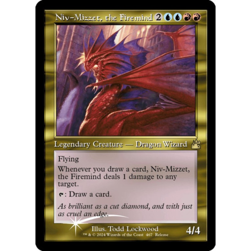 Niv-Mizzet, the Firemind (Retro Frame) (Foil Release Promo)