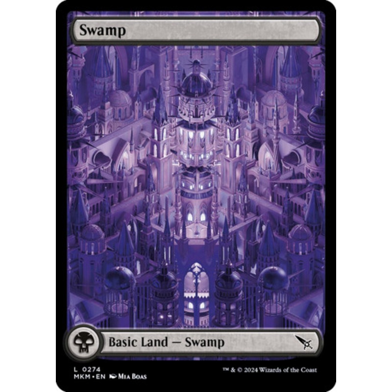 Swamp (#274) (Full Art foil) | Murders at Karlov Manor