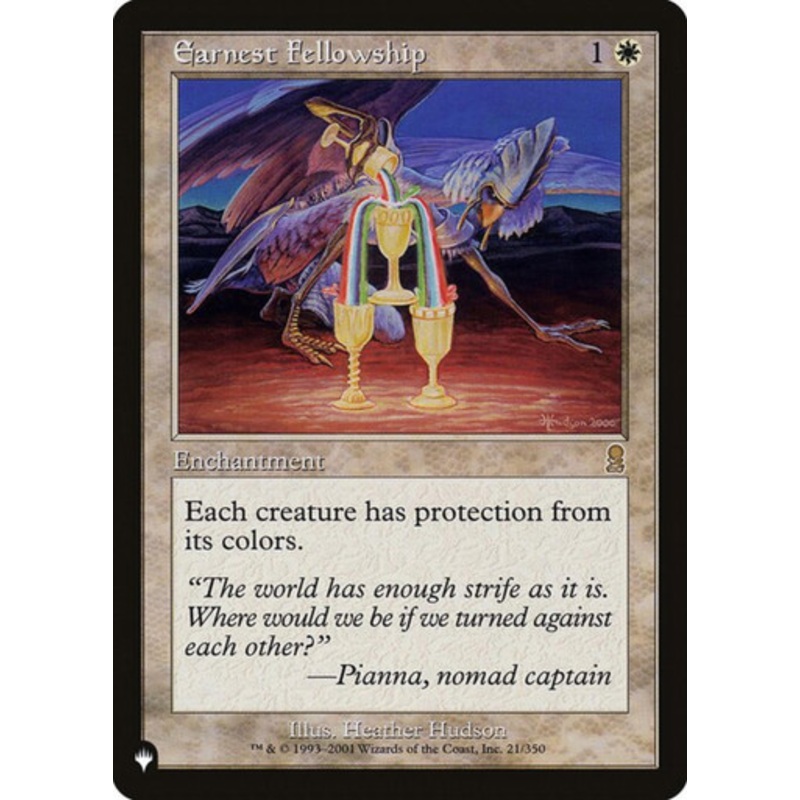 Earnest Fellowship (The List Reprint) | Odyssey