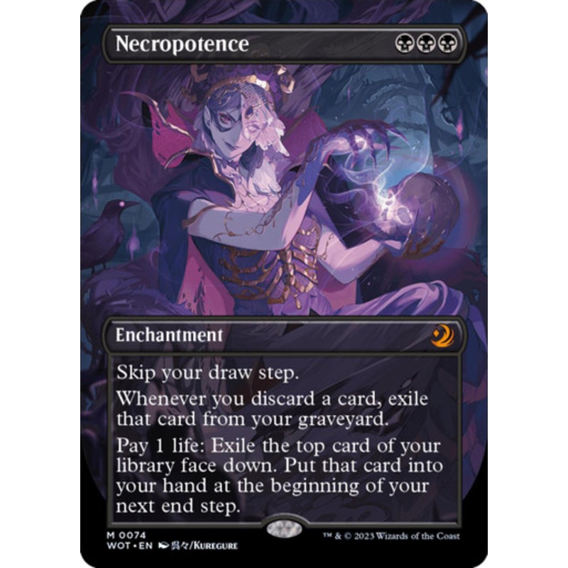 Necropotence (Borderless Art) | Wilds of Eldraine Enchanting Tales