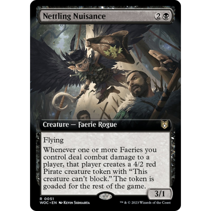Nettling Nuisance (Extended Art) | Wilds of Eldraine Commander