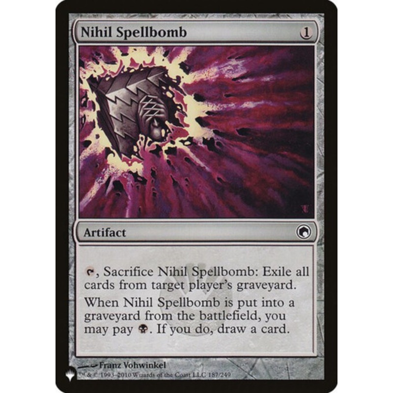 Nihil Spellbomb (The List Reprint) | Scars of Mirrodin