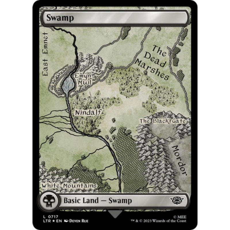 Swamp (#717) (Full Art) (Surge Foil) | The Lord of the Rings: Tales of Middle-earth