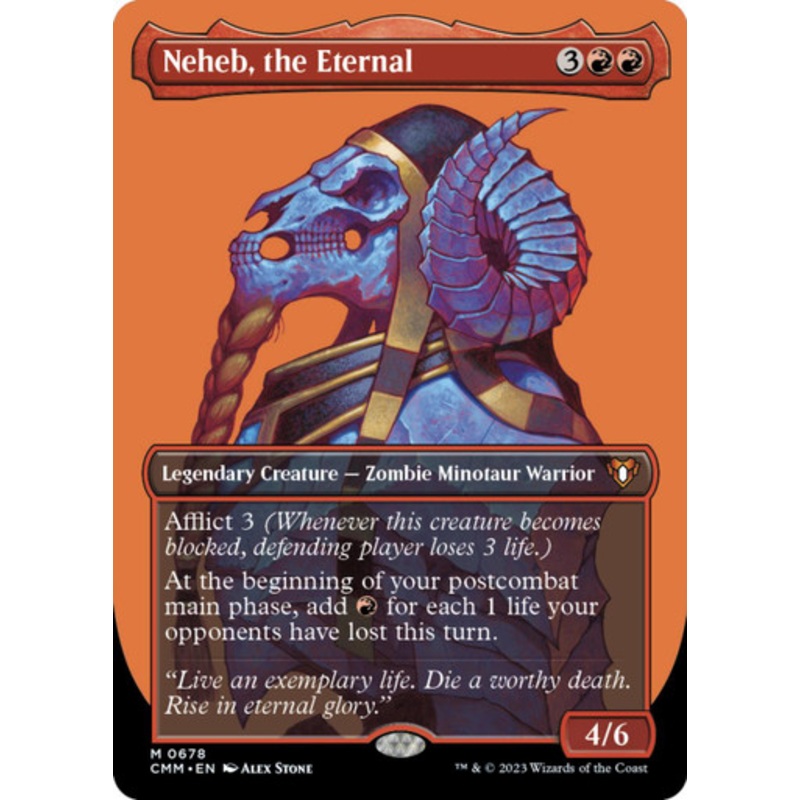 Neheb, the Eternal (Borderless Profile) | Commander Masters