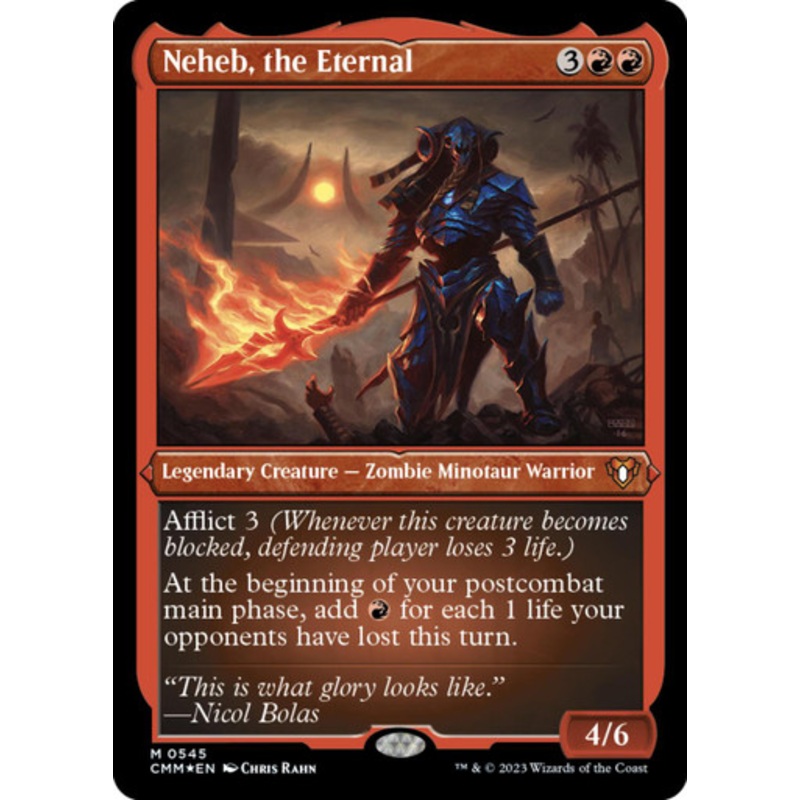Neheb, the Eternal (Etched foil) | Commander Masters