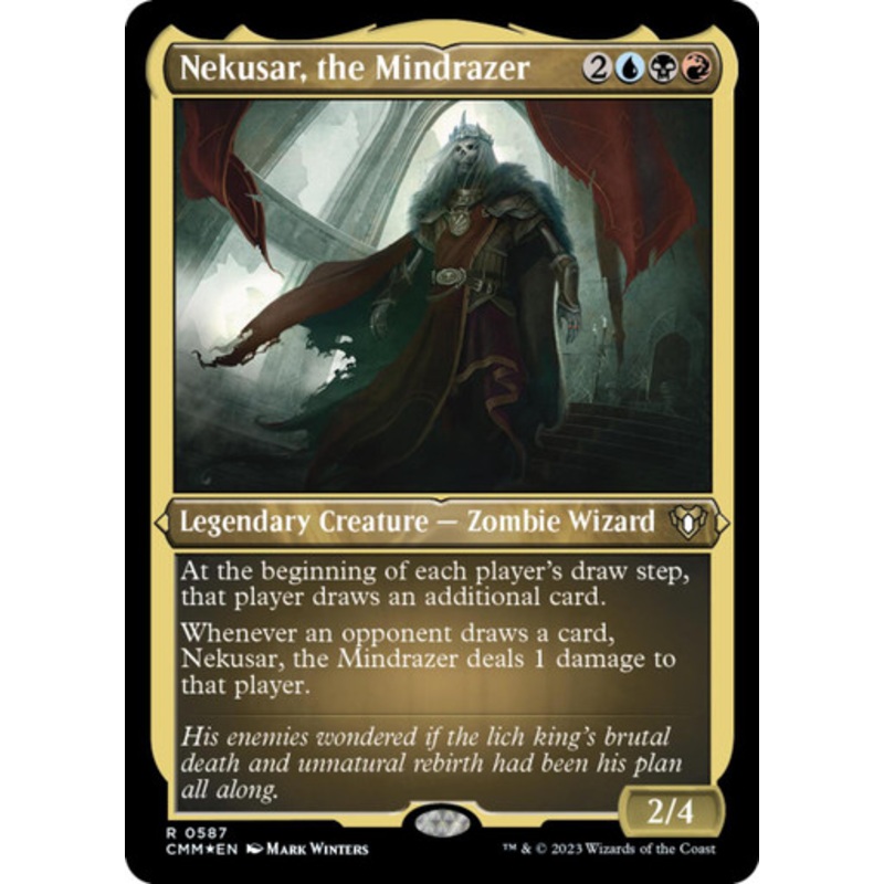 Nekusar, the Mindrazer (Etched foil) | Commander Masters