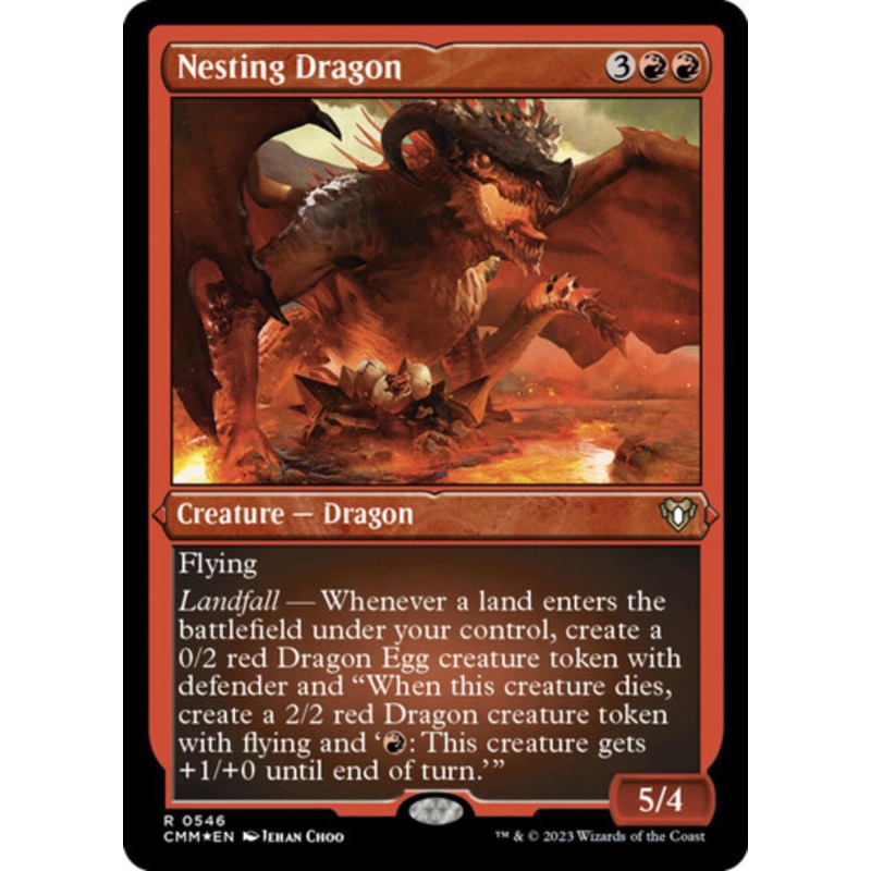 Nesting Dragon (Etched foil) | Commander Masters