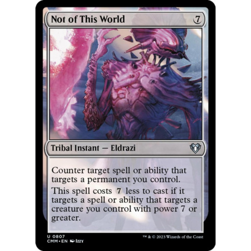 Not of This World | Commander Masters