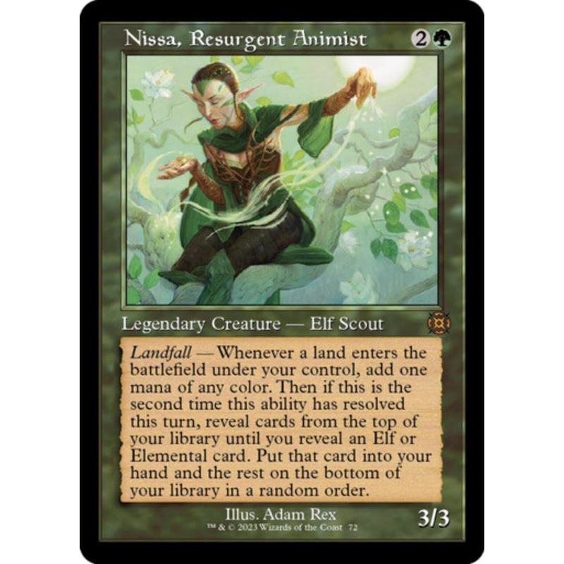 Nissa, Resurgent Animist (Showcase Frame foil) | March of the Machine: The Aftermath