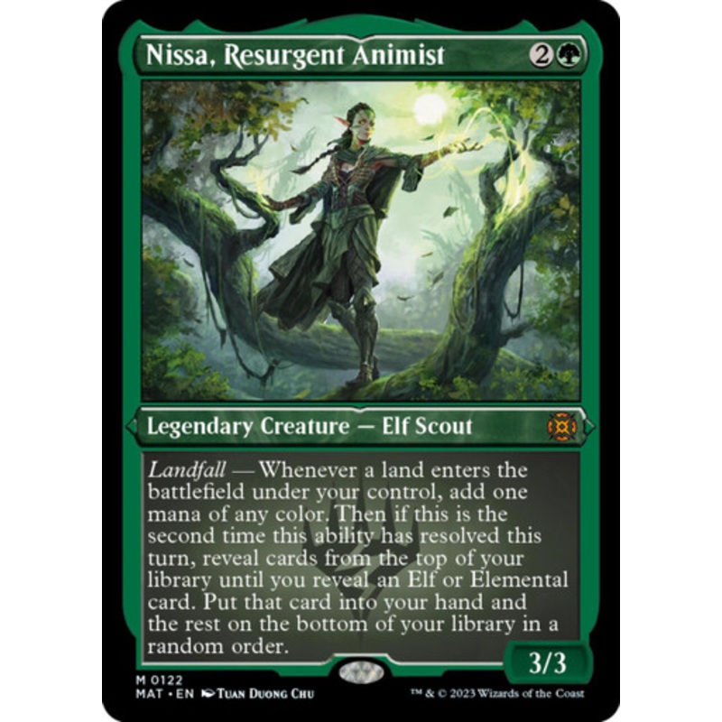 Nissa, Resurgent Animist (Etched foil) | March of the Machine: The Aftermath